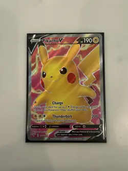 Pokemon TCG Pikachu V 170/185 Vivid Voltage Holo Full Art Ultra Rare NM - Image 1