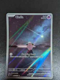 Pokemon TCG Cleffa 202/197 Obsidian Flames Illustration Rare Card - Image 1
