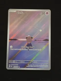 Pokemon TCG Cleffa Sv03: Obsidian Flames 202/197 Holo Illustration Rare - Image 1