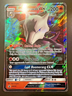 Alolan Marowak GX SM187 – Black Star Promo Oversized Pokemon Card - Image 1