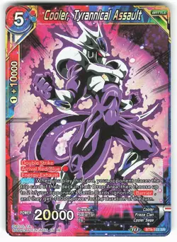 Cooler, Tyrannical Assault BT9-103 SR Dragon Ball Super Card - Image 1