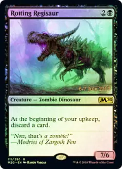 [1x] Rotting Regisaur - Foil - Prerelease Promo Slight Play, English Core Set 20 - Image 1