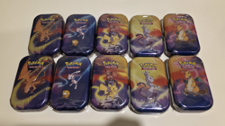 Pokemon TCG Scarlet & Violet KANTO POWER MINI TINS ART SET X10 PLUS CDU *NEW* - Image 5
