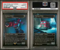 G2U PSA 10 Optimus Prime Foil 1081 Magic Secret Lair Drop Mtg - Image 1