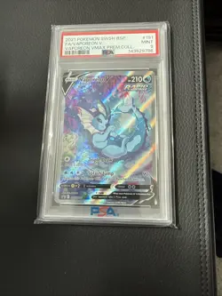 Vaporeon V 181 Vmax Premium Collection Swsh Black Star Promo Pokemon PSA 9 - Image 3