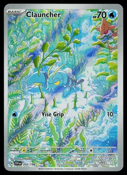 Pokemon Card - Clauncher Scarlet & Violet 205/198 Illustration Rare 2023 - Image 1