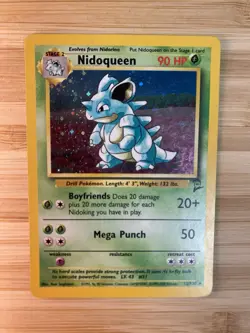 Nidoqueen 12/130 Base Set 2 Pokemon MP Holo - Image 1