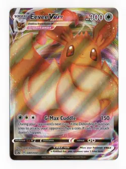 Pokemon Eevee VMAX SWSH087 Black Star Promo Shining Fates Full Art NM English A - Image 1