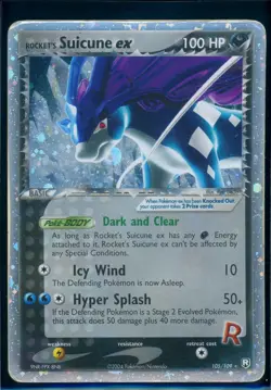 Pokemon EX TEAM ROCKET RETURNS - #105/109 Rocket's Suicune ex - ENG - HP - Image 1