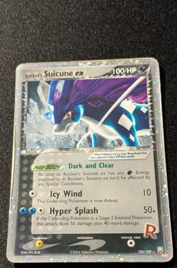 Pokemon EX TEAM ROCKET RETURNS - #105/109 Rocket's Suicune ex - ENG - HP - Image 4