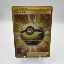 Pokemon TCG Quick Ball 216/202 Swsh01 Sword & Shield Secret Rare Holo Full Art - Image 1