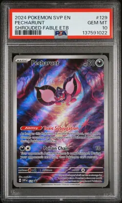 Pokemon Promo Pecharunt 129 PSA 10 - Image 1