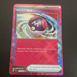 Master Ball NM 153/162 SV05: Temporal Forces Pokemon TCG Holo - Image 1