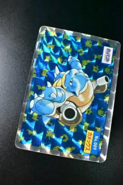 Blastoise No. 009 Topsun 1995 Holofoil Prism Japanese Pokemon Card - Image 3