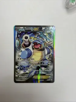 Pokemon TCG Blastoise EX XY122 Full Art Holo Black Star Promo - Image 1