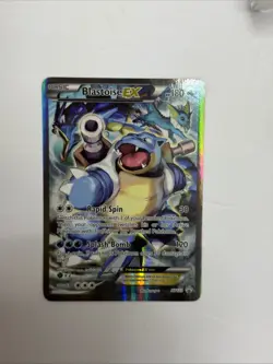 Pokemon TCG Blastoise EX XY122 Full Art Holo Black Star Promo - Image 2
