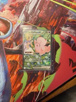 Pokemon TCG Journey Together Lillie's Clefairy EX Card 184/159 SIR - Image 2