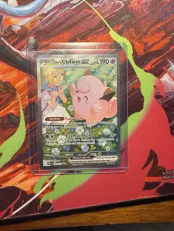 Pokemon TCG Journey Together Lillie's Clefairy EX Card 184/159 SIR - Image 3
