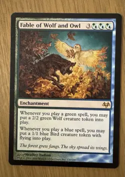 MTG Fable Of Wolf And Owl Eventide Regular NM - Image 1