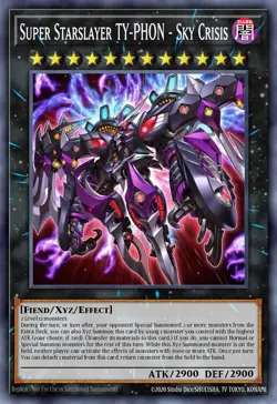 Yugioh RA04-EN072 - Super Starslayer TY-PHON - Sky Crisis - Ultimate Rare - Image 1