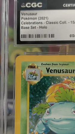 Pokemon Venusaur 15/102 Celebrations Classic Collection Holo CGC Gem Mint 10 - Image 2