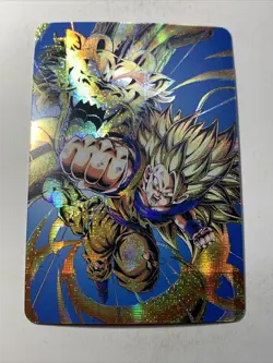Super Saiyan 3 Goku Fist Dragon Ball Z ACG DBZ Goddess Anime Card Holo Foil Art - Image 1