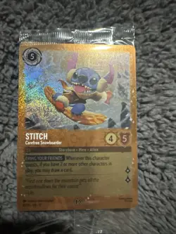 Sealed Stitch - Carefree Snowboarder - Disney Lorcana Promo Cards - Image 1