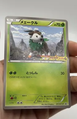 Skiddo 011/XY-P Pokemon Card Japanese Promo Non Holo Rare NM (A) - Image 3