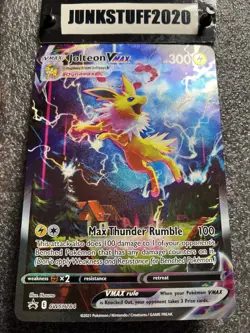 Jolteon VMAX SWSH184 Jumbo Card Oversized​ Pokemon​​ Black Star Promo - Image 2