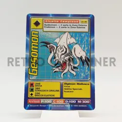 DIGIMON Digi-Battle Game TCG 1999 - Card ITA CE-30 Gesomon - Image 1