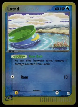 Pokemon Card - Lotad Sandstorm 66/100 Reverse Holo Common - Image 1