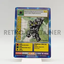DIGIMON Digi-Battle Game TCG 1999 - Card ITA MB-23 1ED Gotsumon - Image 1