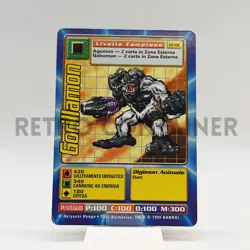 DIGIMON Digi-Battle Game TCG 1999 - Card ITA CE-19 Gorillamon - Image 1