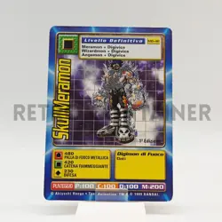 DIGIMON Digi-Battle Game TCG 1999 - Card ITA MB-48 1ED SkullMeramon - Image 1