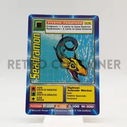 DIGIMON Digi-Battle Game TCG 1999 - Card ITA CE-06 Seadramon - Image 1