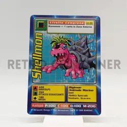 DIGIMON Digi-Battle Game TCG 1999 - Card ITA CE-09 Shellmon - Image 1