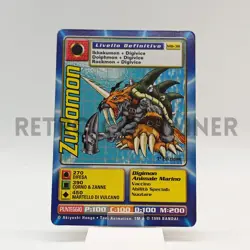 DIGIMON Digi-Battle Game TCG 1999 - Card ITA MB-38 1ED Zudomon - Image 1