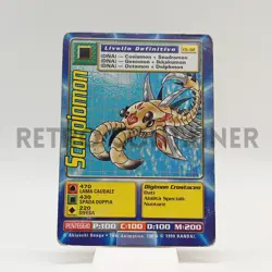 DIGIMON Digi-Battle Game TCG 1999 - Card ITA CE-32 Scorpiomon - Image 1
