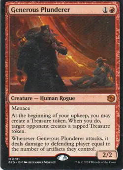 MTG: Outlaws of Thunder Junction: Big Score: Generous Plunderer: LP Condition - Image 1