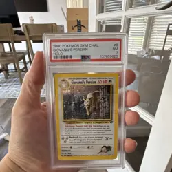 PSA 7 Giovanni's Persian 8/132 Gym Challenge Holo Rare Pokemon TCG 2000 - Image 1