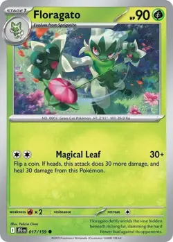 Pokemon Floragato - 017/159 - Common NM-Mint Journey Together - Image 1