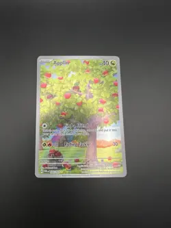 Applin Illustration Rare Holofoil TWM 185/167 NM Pokemon TCG - Image 1