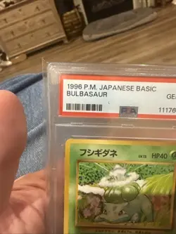 Pokemon Bulbasaur Base Set Japanese #001, PSA 10 Gem Mint - Image 4