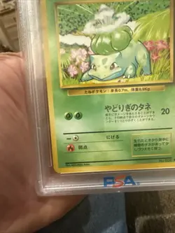 Pokemon Bulbasaur Base Set Japanese #001, PSA 10 Gem Mint - Image 5