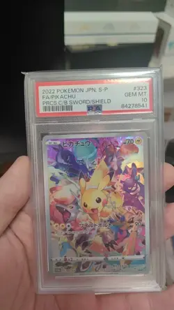 PSA 10 Pikachu #323/S-P 2022 Precious Collectors Promo Japanese Pokemon Full Art - Image 1