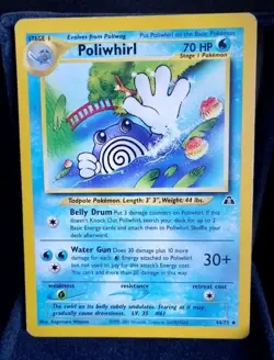 Pokemon TCG Poliwhirl 44/75 Neo Discovery English Vintage - Image 1
