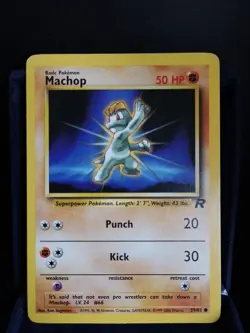 Pokemon TCG Machop 59/82 Team Rocket English Excellent - Image 1