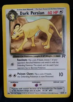Pokemon TCG Dark Persian #42/82 Team Rocket English NM - Image 1
