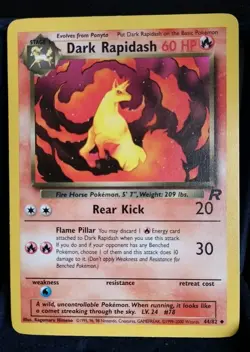 Pokemon TCG Dark Rapidash🐎 #44/82 Team Rocket English NM - Image 1