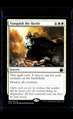 2021 MTG Magic The Gathering MID Midnight Hunt #41 Vanquish the Horde - Image 1